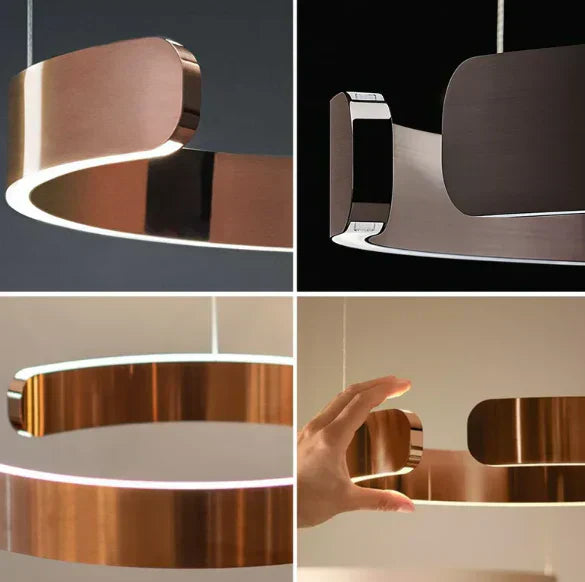 Kronleuchter Ring LED Modern Minimalist Esszimmer Wohnzimmer Mitte Esstisch Beleuchtung Deckenanhänger Beleuchtung Home Decor