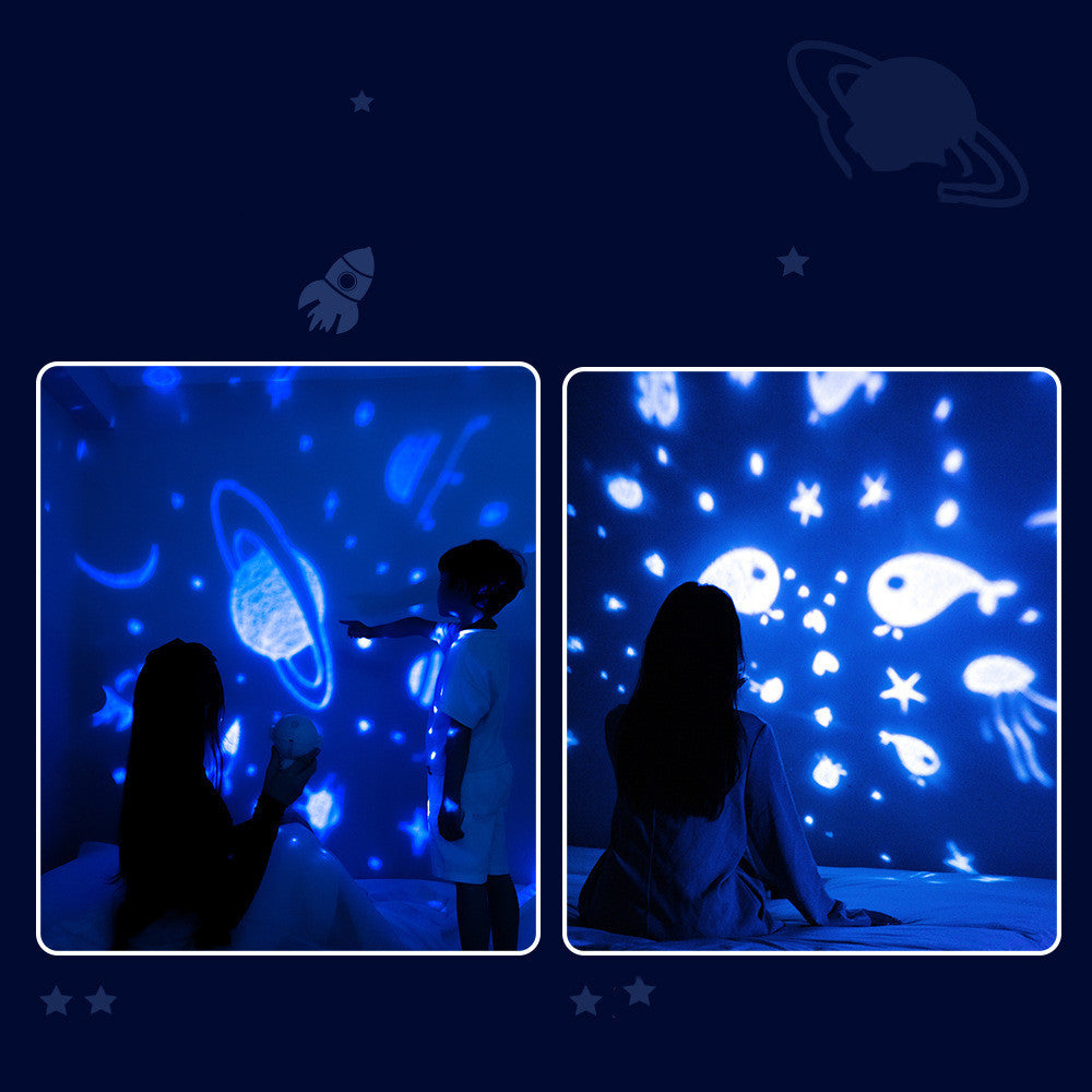 Galaxy Star Projector Starry Sky Night Light Астронавт Lamp Room Decr Gift Child Kids Baby Christmas Spaceman Projection